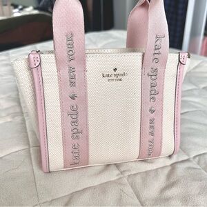 Kate Spade Kip Clear Mini Tote Pale Pink